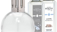 Set Berger lampa catalitica Essentielle Ronde cu parfum Caresse de Coton si So Neutral