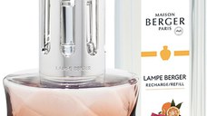 Set Berger lampa catalitica Spirale Rose Ambre cu parfum Eclat de Rhubarbe