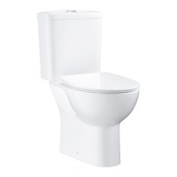 Set complet vas wc Grohe Bau Ceramic Rimless cu rezervor si capac slim cu inchidere lenta  alb - 1