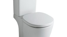 Set complet vas WC Ideal Standard Connect Cube cu rezervor si capac inchidere lenta