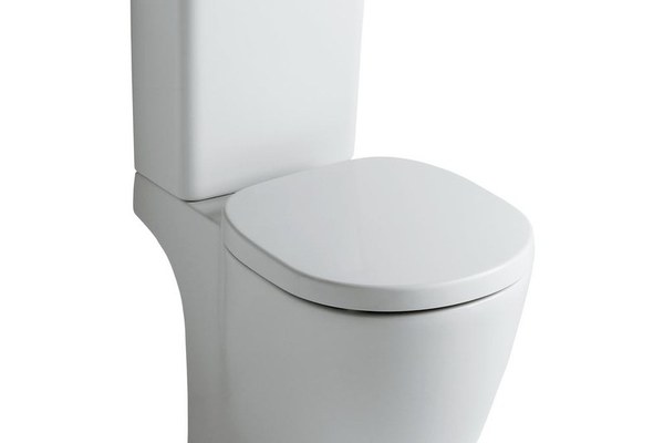 Set complet vas WC Ideal Standard Connect Cube cu rezervor si capac inchidere lenta