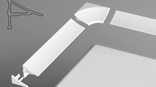 Set conectori profile mascare Ravak 11mm  alb