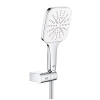 Set de dus Grohe Rainshower SmartActive 130 Cube cu agatatoare  furtun 150cm si para de dus cu 3 jeturi  moon white - 1