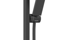Set de dus Hansgrohe Pulsify E EcoSmart+  cu 1 jet si bara de 0.66 m  negru mat