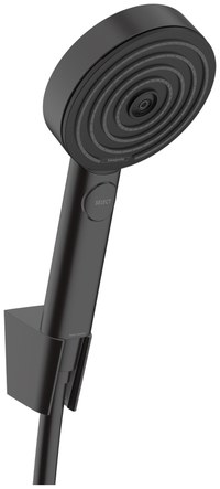 Set de dus Hansgrohe Pulsify Select 105 Relaxation  cu 3 tipuri de jet  agatatoare si furtun 1 6 m  negru mat - 1