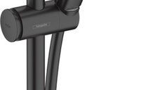 Set de dus Hansgrohe Pulsify Select 105 Relaxation  cu 3 tipuri de jet si bara de 0.65 m  negru mat