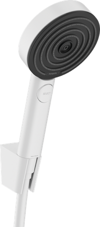 Set de dus Hansgrohe Pulsify Select S 105 3jet Relaxation EcoSmart cu agatatoare si furtun de dus 160cm  alb mat - 1