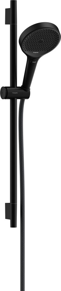 Set de dus Hansgrohe Rainfinity 130  3 tipuri de jet  cu bara 60cm  furtun 1.6m  negru mat - 1