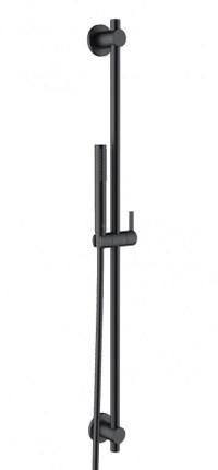 Set de dus Kludi Nova Fonte Puristic  para cu 1 jet  furtun de 1600mm si bara 900mm  negru mat - 1