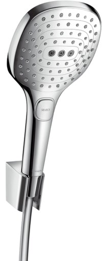 Set dus Hansgrohe Raindance Select E 120 Porter crom include furtun 1 60m - 1