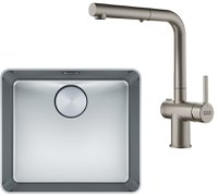 Set Franke chiuveta inox Mythos MYX 210-45+ baterie Active Twist - 1