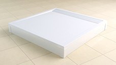 Set masca frontala si laterala pentru cadite de dus Ronal (SanSwiss) PWIL 90x120cm  h9.5cm  alb