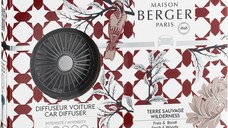 Set odorizant masina Berger Prisme Gun Metal + rezerva ceramica Terre Sauvage