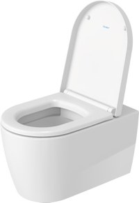 Set vas wc suspendat Duravit ME by Starck Rimless 57x37cm  HygieneGlaze si capac cu inchidere lenta - 1