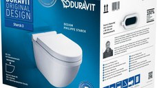 Set vas WC suspendat Duravit Starck 3 si capac inchidere lenta