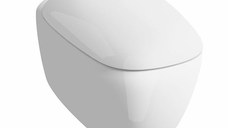 Set vas wc suspendat Geberit Citterio Rimfree 56cm  KeraTect si capac cu inchidere lenta  alb