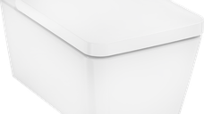 Set vas wc suspendat Hansgrohe EluPura Q AquaChannel Flush si capac cu inchidere lenta  alb