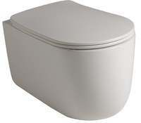 Set vas WC suspendat Kerasan Nolita si capac inchidere lenta  alb - 1