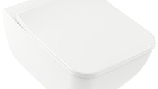 Set vas WC suspendat Villeroy & Boch Venticello DirectFlush cu capac slim inchidere lenta