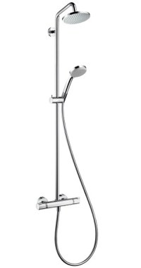 Showerpipe Hansgrohe Croma 220 cu baterie termostatata - 1