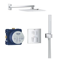 Sistem de dus incastrat Grohe Grohtherm Cube Perfect cu Rainshower Allure 230  crom - 1