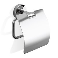 Suport hartie igienica cu aparatoare Decor Walther Basic  crom - 1