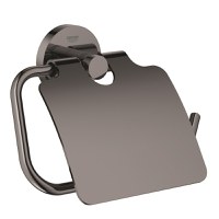 Suport hartie igienica cu aparatoare Grohe Essentials hard graphite - 1