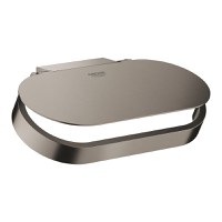 Suport hartie igienica cu aparatoare Grohe Selection  brushed hard graphite - 1