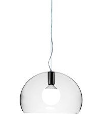 Suspensie Kartell FL/Y design Ferruccio Laviani  E27 max 15W LED  h28cm  transparent - 1
