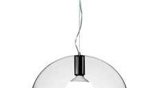 Suspensie Kartell FL/Y design Ferruccio Laviani  E27 max 15W LED  h28cm  transparent