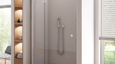 Usa de dus batanta cu segment fix Ronal (SanSwiss) Annea AN13 100cm stanga  sticla securizata 6mm