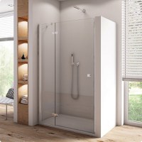 Usa de dus batanta cu segment fix Ronal (SanSwiss) Annea AN13 100cm stanga  sticla securizata 6mm - 1