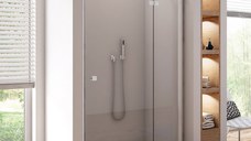 Usa de dus batanta cu segment fix Ronal (SanSwiss) Annea AN13 90cm dreapta  sticla securizata 6mm