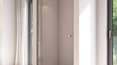 Usa de dus pivotanta SanSwiss Solino SOL1 90cm  sticla securizata 6mm