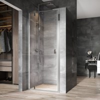 Usa de nisa batanta Ravak Nexty NDOP1-80  80cm  sticla transparenta 6mm  profil aluminiu lucios - 1