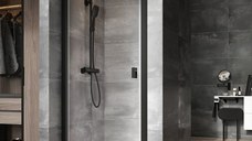 Usa de nisa batanta Ravak Nexty NDOP1-80  80cm  sticla transparenta 6mm  profil negru