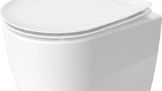 Vas wc suspendat Duravit Soleil by Starck Compact Rimless 37x48cm alb