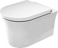 Vas wc suspendat Duravit White Tulip Rimless HygieneGlaze  37x54cm  alb - 1