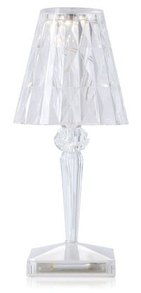 Veioza Kartell Battery design Ferruccio Laviani  LED 0.8W  h22cm  transparent - 1