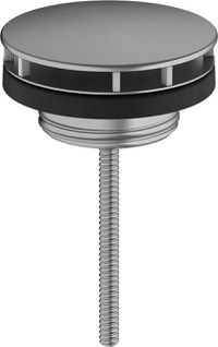 Ventil fix Hansgrohe pentru lavoare fara preaplin  negru periat - 1