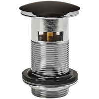 Ventil Wirquin Pro Black Touch push-open pentru lavoare cu prea-plin 100mm - 1