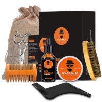 Pachet ingrijire barba, set cadou, 7 piese, Orange Edition, Envisha - 3