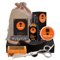 Pachet ingrijire barba, set cadou, 7 piese, Orange Edition, Envisha - 4