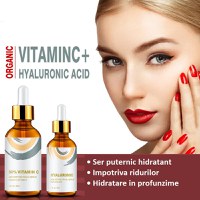 Pachet Premium Ser Facial x 2, Acid Hialuronic, Vitamina C, Envisha Sevich - 4