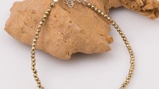 Bratara eleganta din hematit auriu cu cubic zirconia colorat