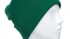 Caciula model clasic tricotat, dublata in interior, verde