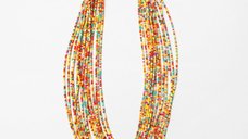 Colier multicolor din siruri de margelute fine