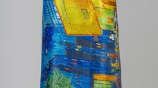 Esarfa reversibila din matase cu design Van Gogh