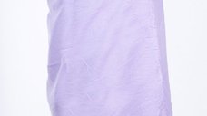 Esarfa violet deschis, dreptunghiulara, alungita in colturi, din bumbac si matase