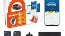 Alarmă auto Smart StarLine S9 V2, 2 telecomenzi, Integrare CAN-OEM, GSM+GPRS, pornire motor remote, Bluetooth 5.0